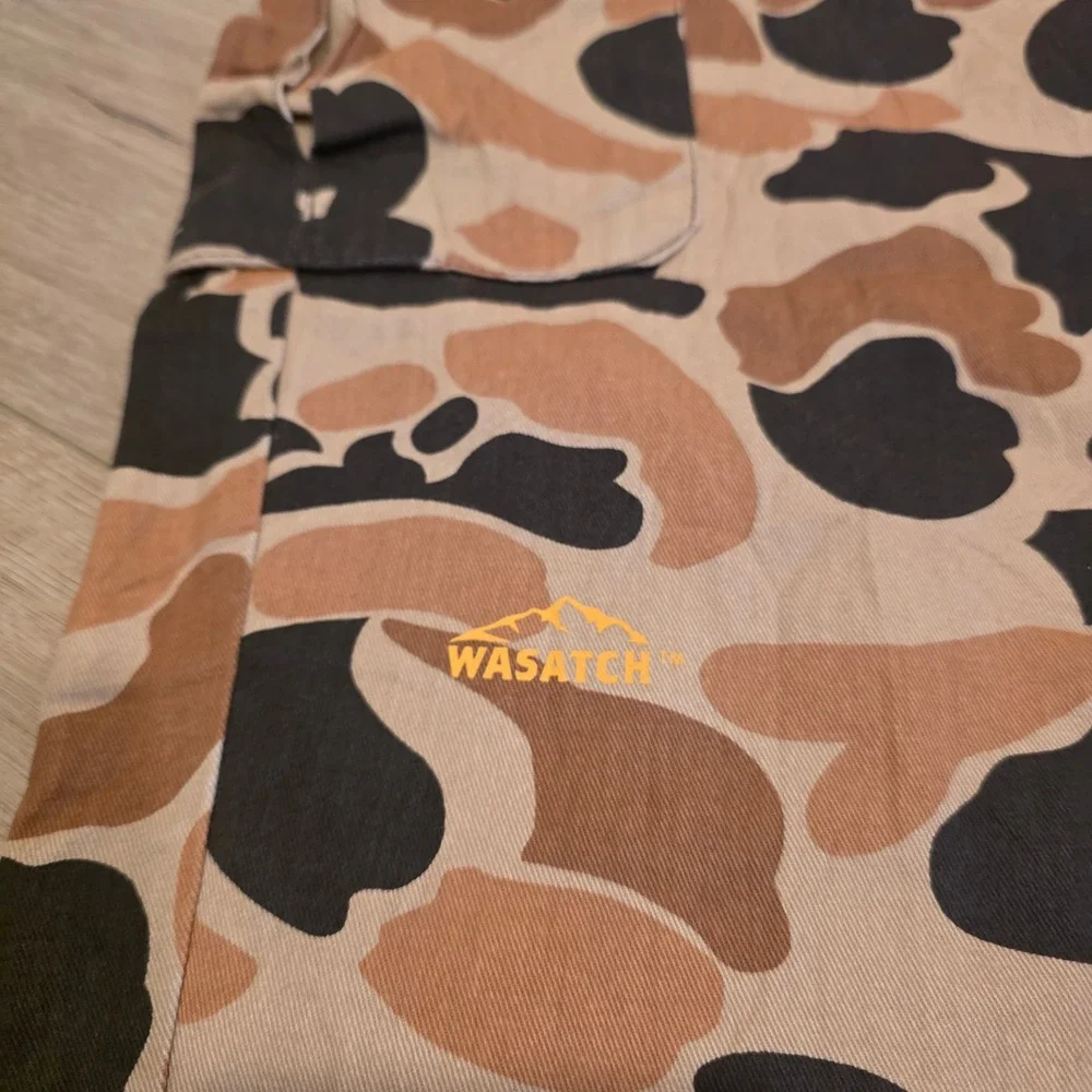 Browning Wasatch Camo Cargo Pants Mens S 30x31 Duck Brown Tan Cotton Hunting
